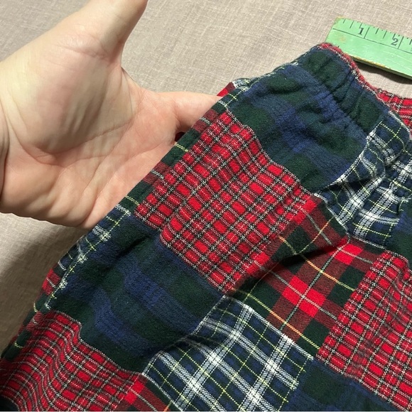 L.L. Bean Very Thick Patchwork Plaid Pants 100% Cotton Over Size XL Traditional - Picture 8 of 9